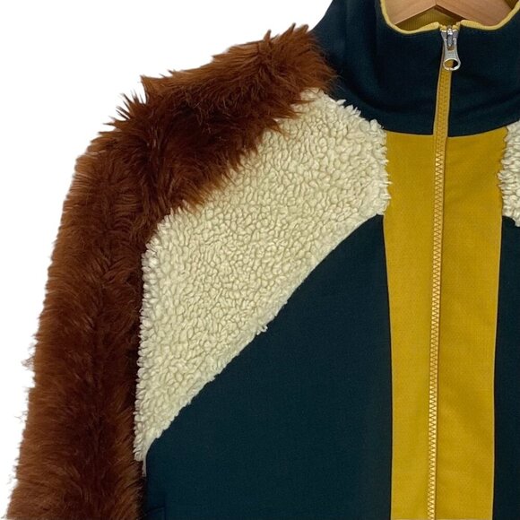 Sea New York Colorblock Faux Fur Track Jacket - Picture 5 of 11